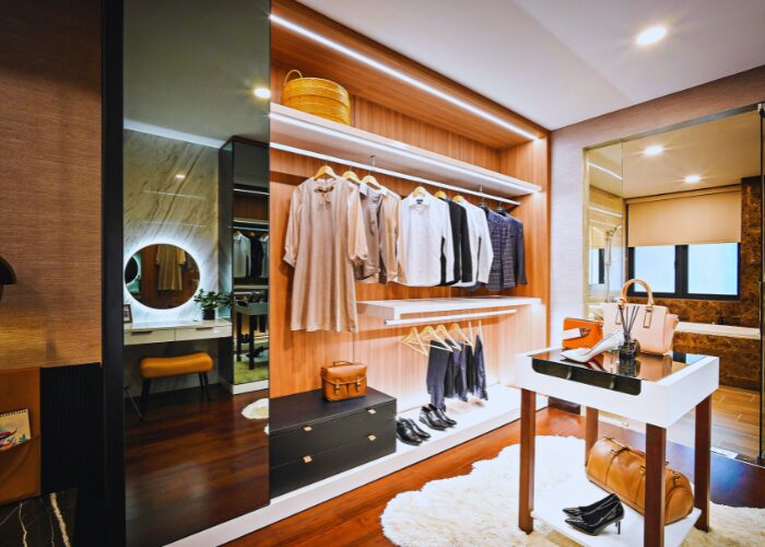 Bespoke fitted wardrobes London installation