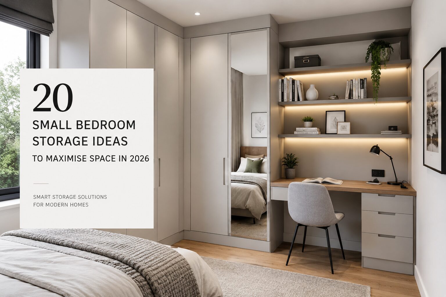 You are currently viewing 20 Small Bedroom Storage Ideas to Maximise Space in 2026